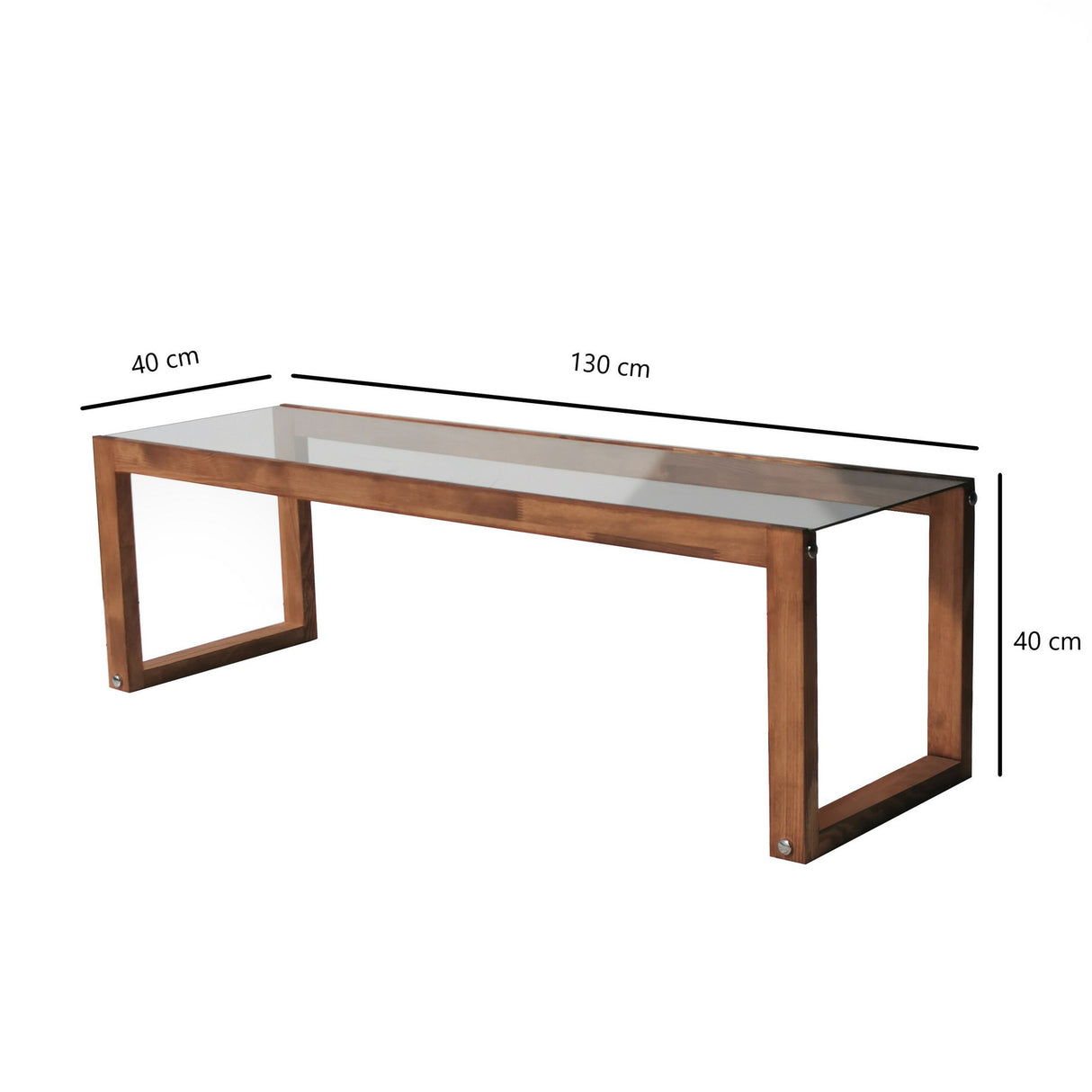 Mobile TV Via Legno Naturale Pino 130x40x40 cm