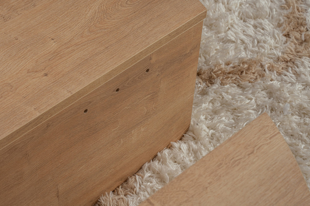 Salontafels - Ronde Salontafel Naturel 85 cm Melamine Orin - Dimehouse