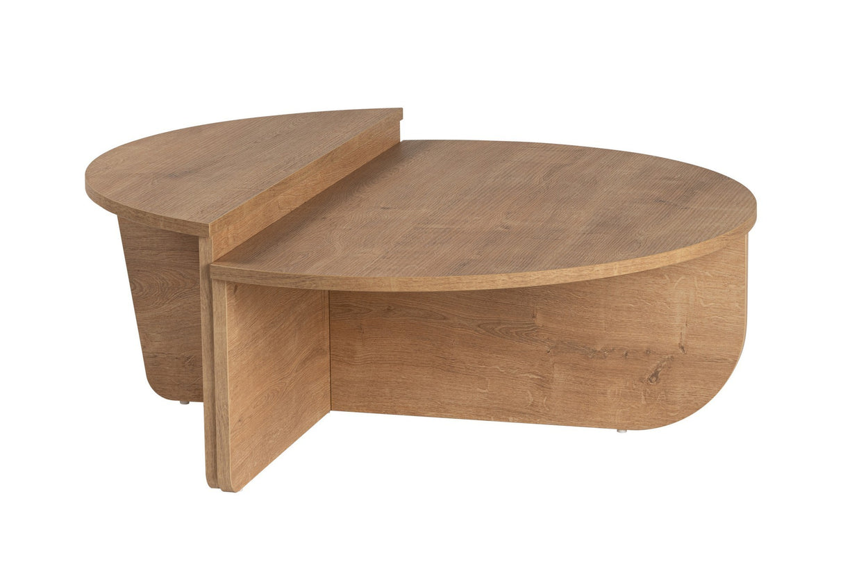 Salontafels - Ronde Salontafel Naturel 85 cm Melamine Orin - Dimehouse