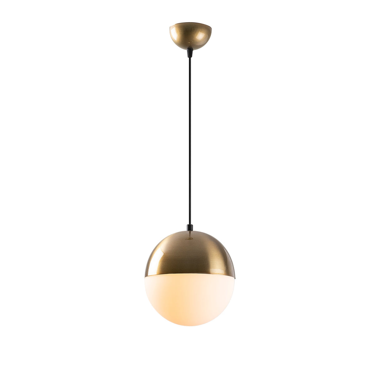 Lampada a sospensione 1 luce Vetro Bianco Regal