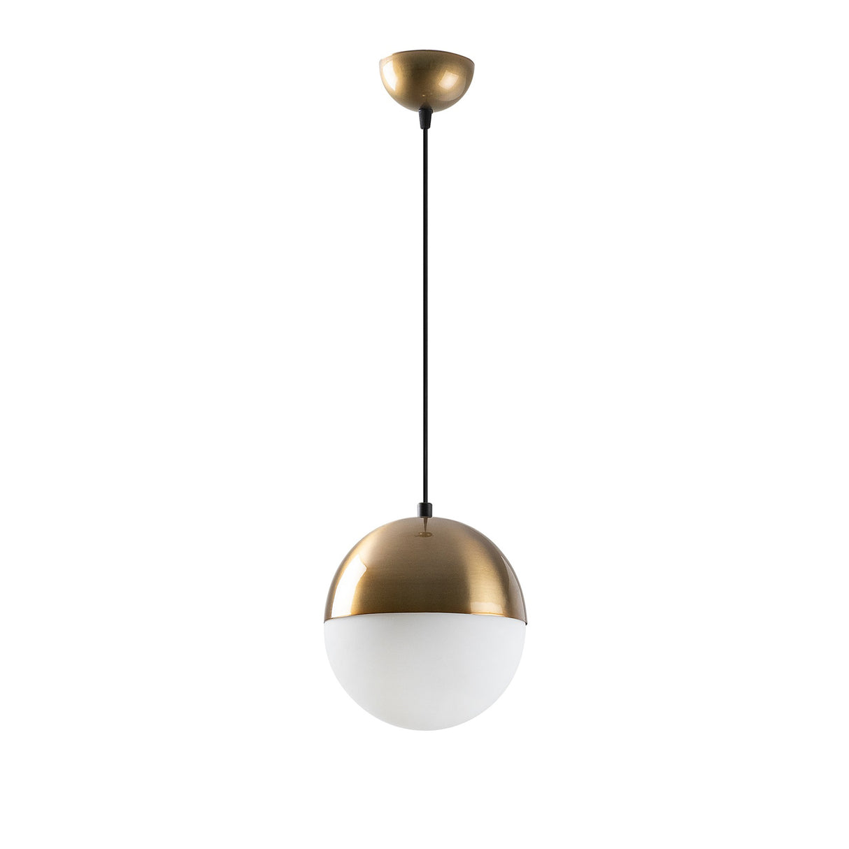 Lampada a sospensione 1 luce Vetro Bianco Regal