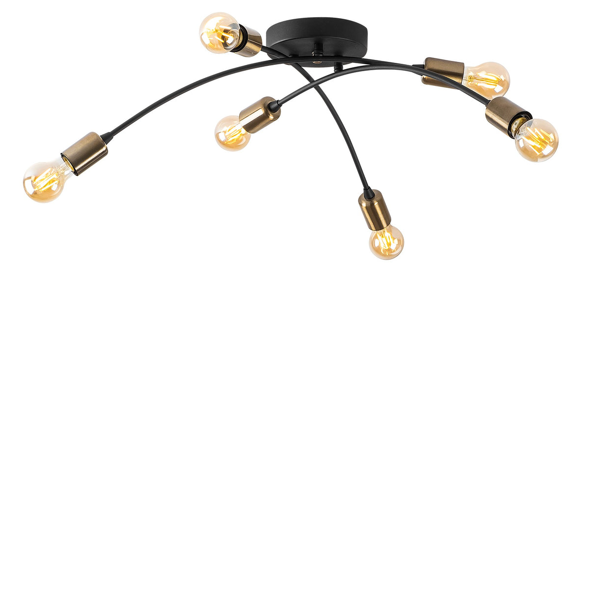 Lampada da soffitto Black Metal Zest