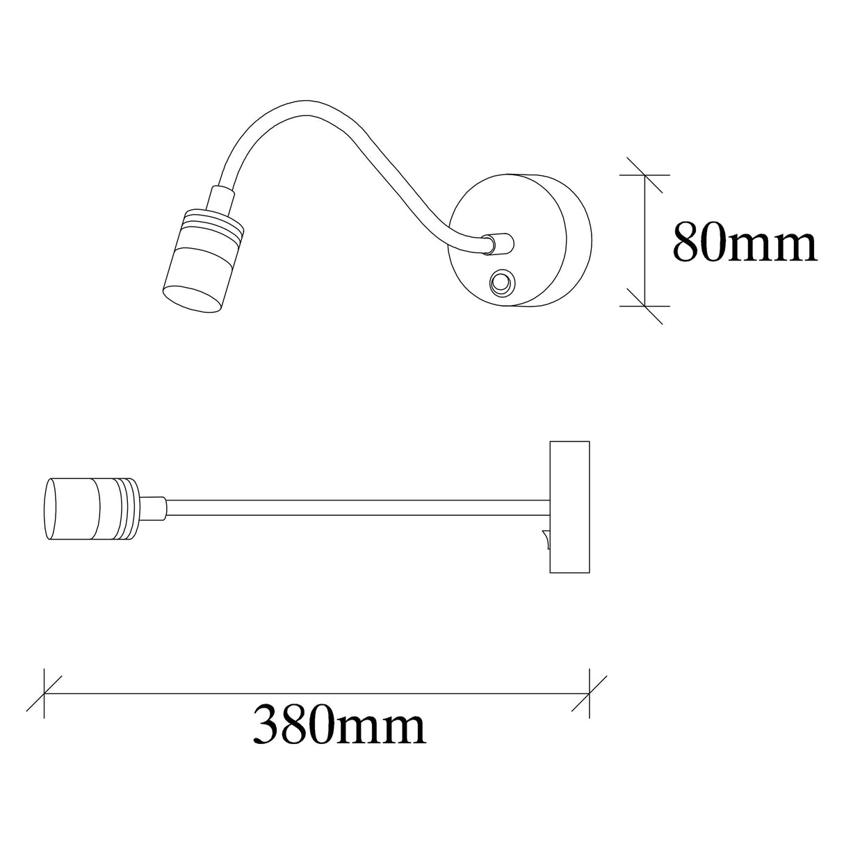 Wandlampen - Wandlamp Zwart Metaal Veridia - Dimehouse