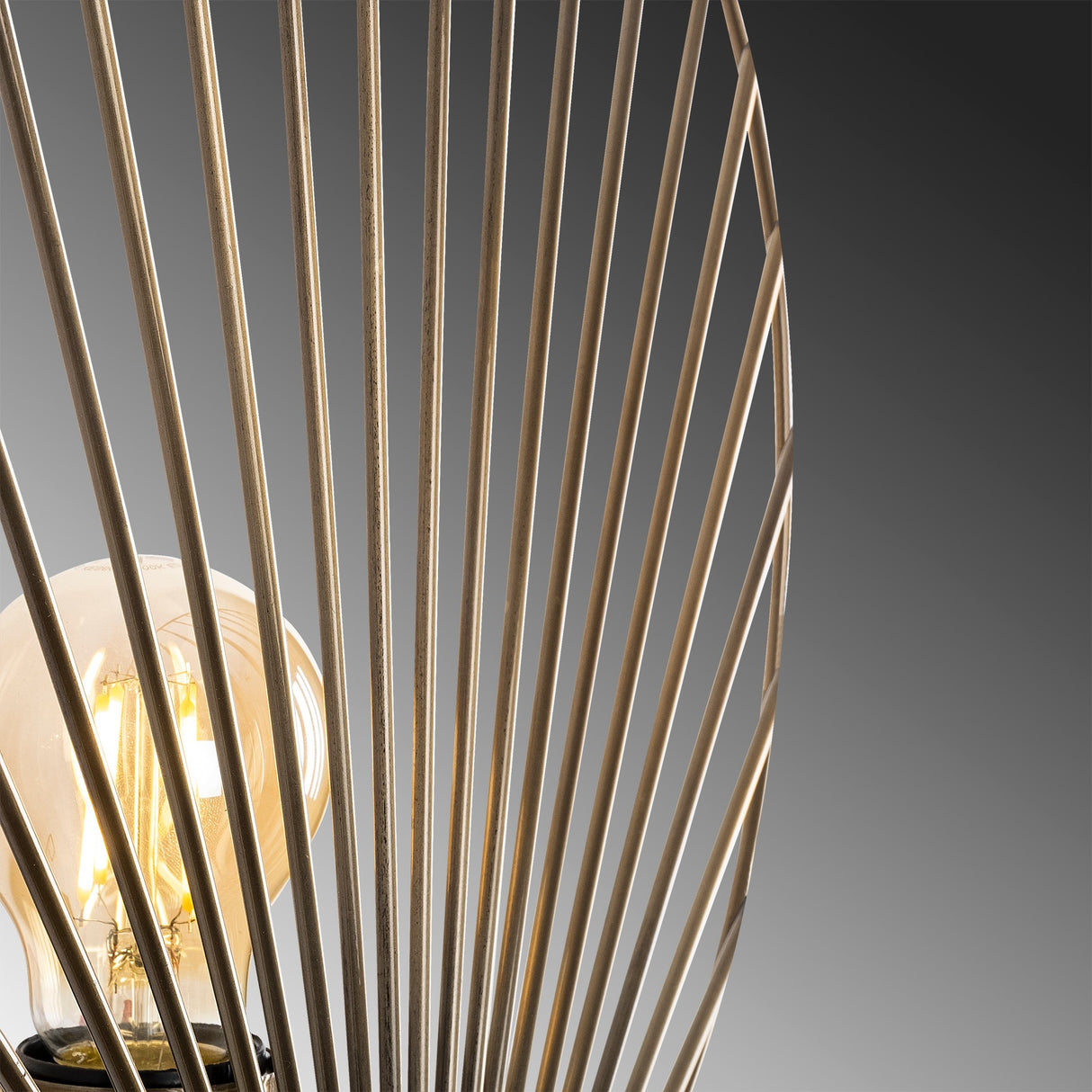 Lampada da parete in metallo color bronzo Arbor