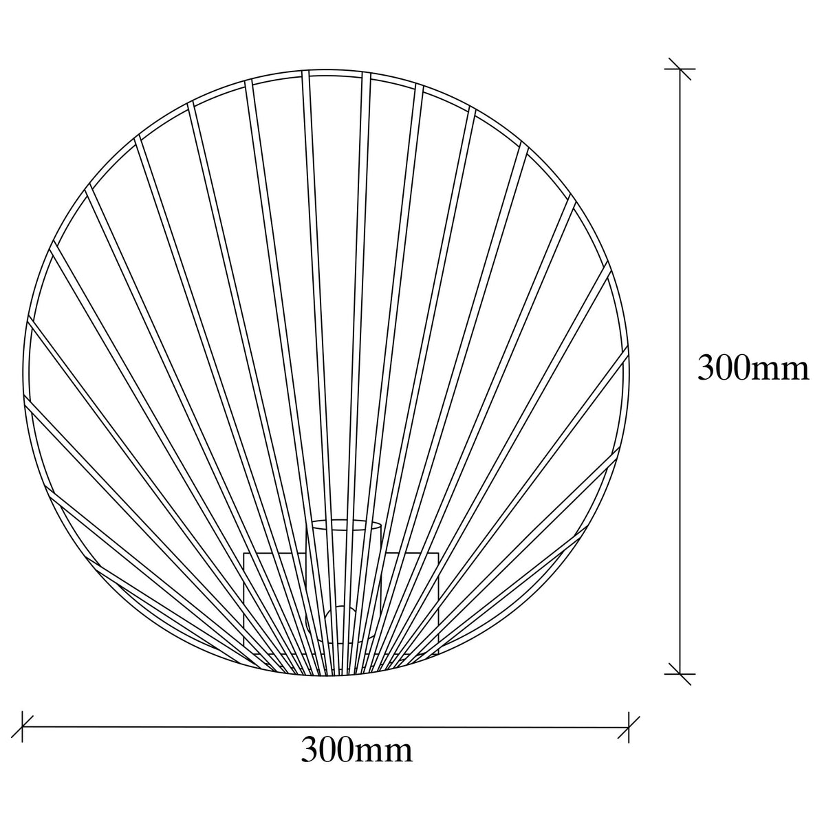 Lampada da parete Black Metal Arbor