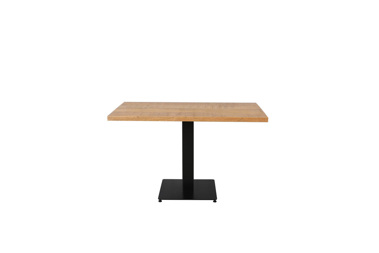 Tavolo da pranzo Tavolo da bistrot Rettangolare Dimehouse Marrone LxPxH 126x76x7 Legno di mango Vista frontale della foto bianca