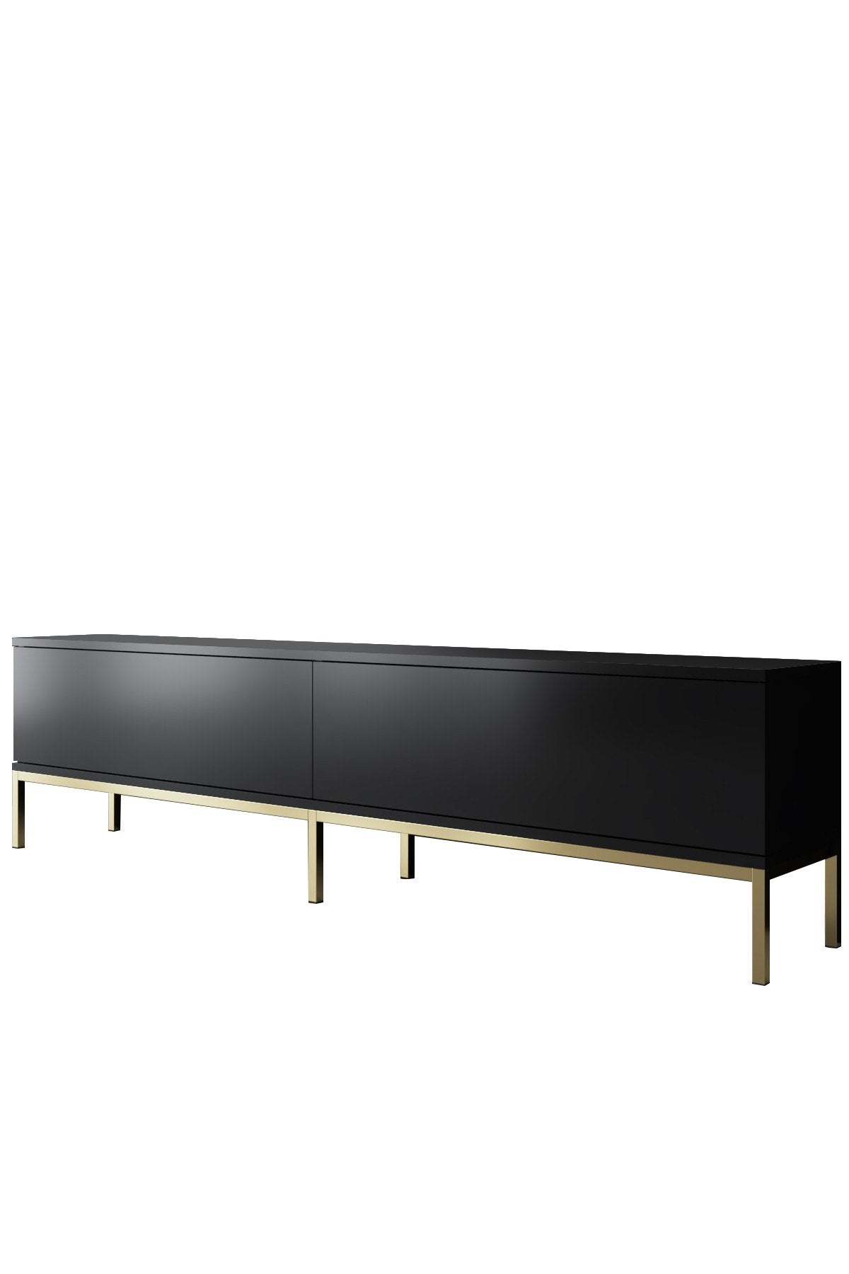 Set di mobili Black Lord - Tavolino + Mobile TV + Credenza - Cornice dorata