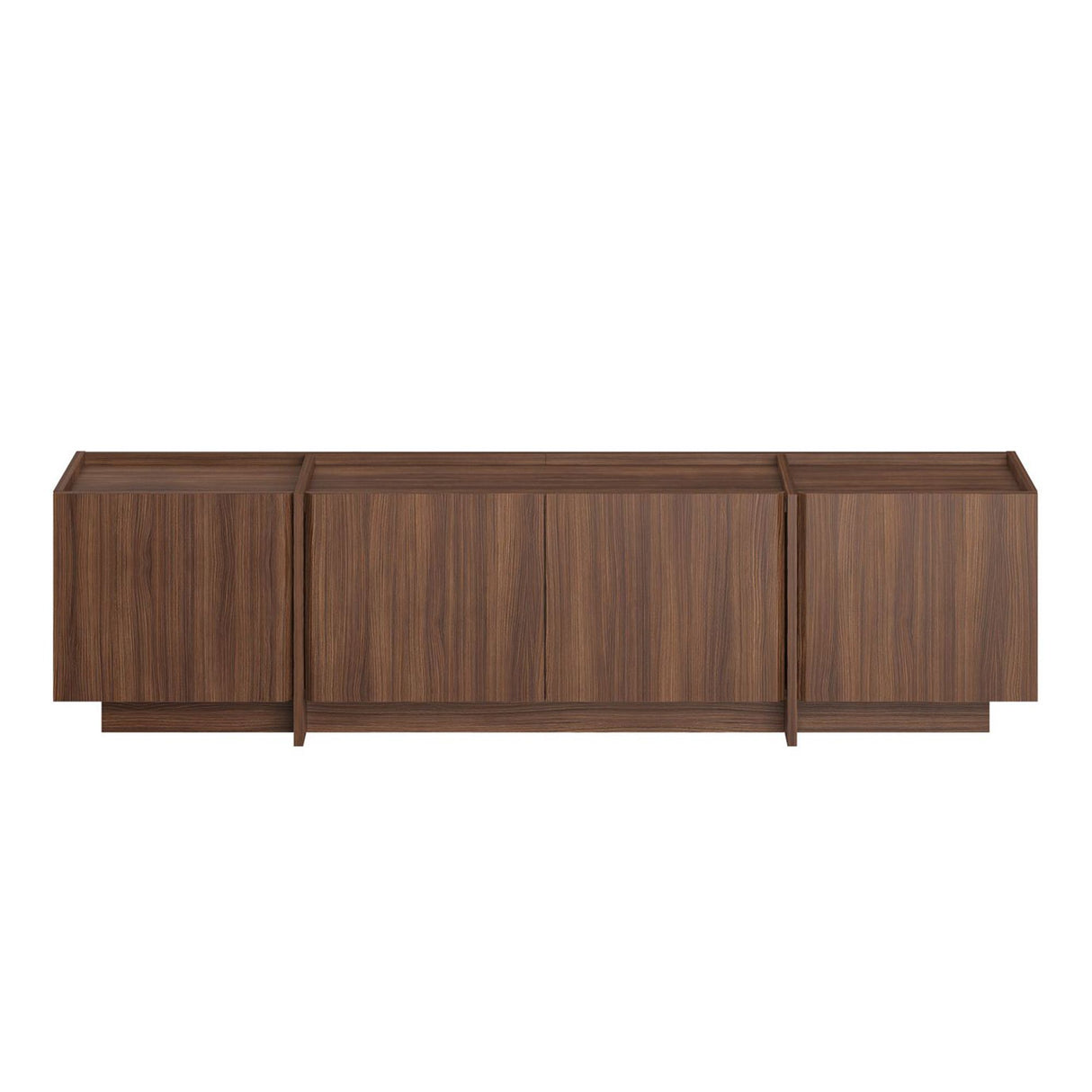 Mobile TV Lowen in noce Milano 180 cm Pannello in legno composito rivestito melaminico