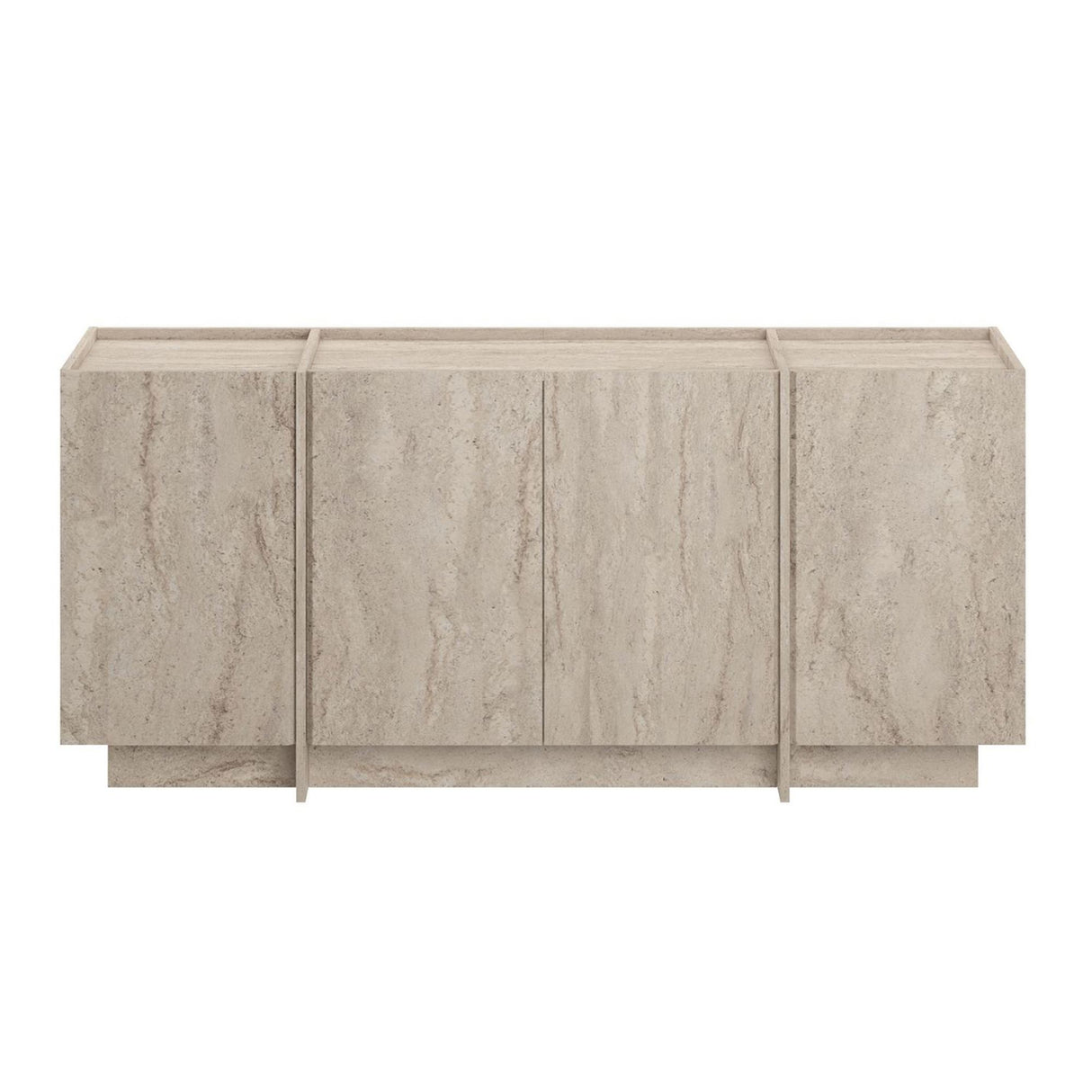 Consolle Dorma effetto travertino 180 cm Legno rivestito melaminico