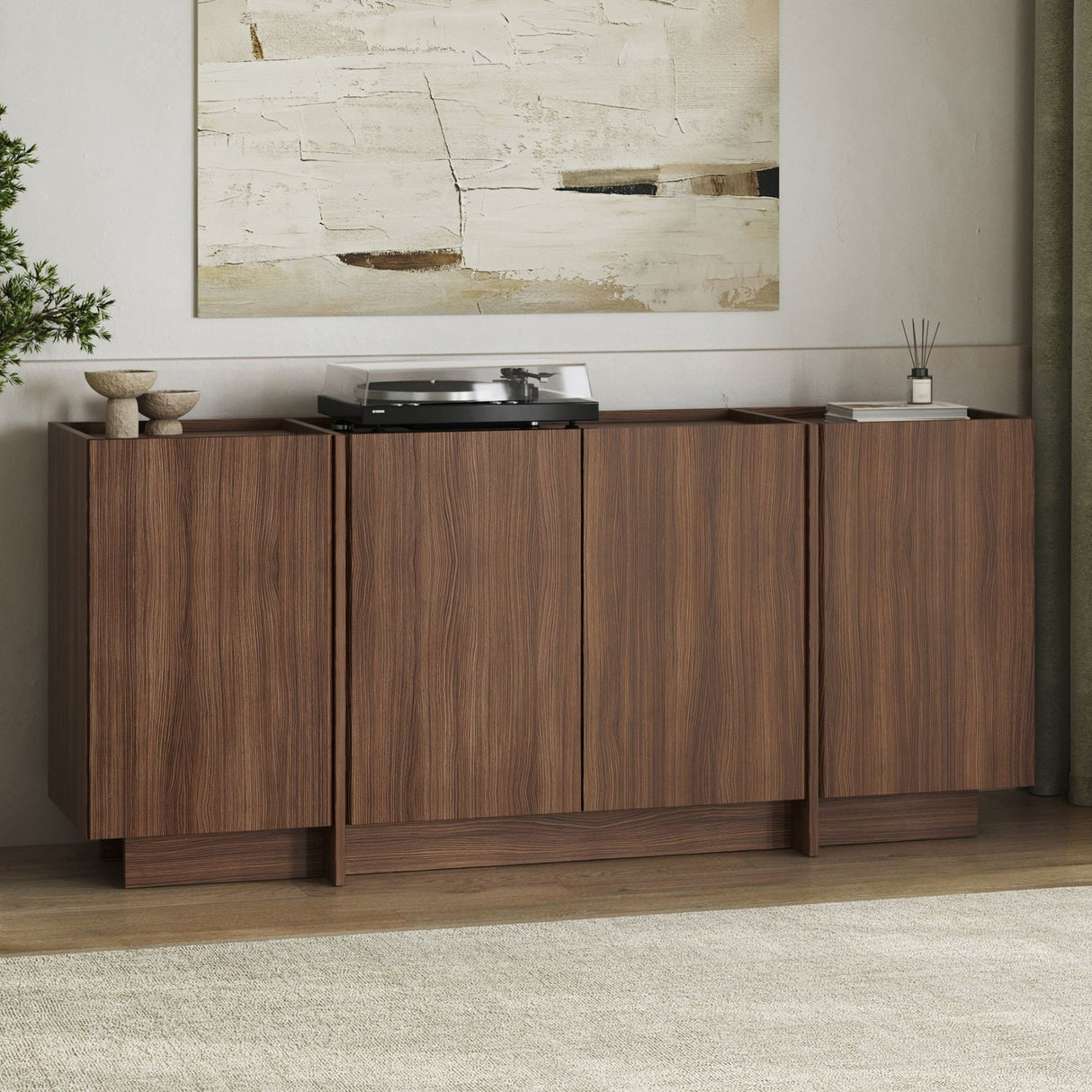 Consolle Dorma in noce Milano 180 cm Legno composito rivestito melaminico