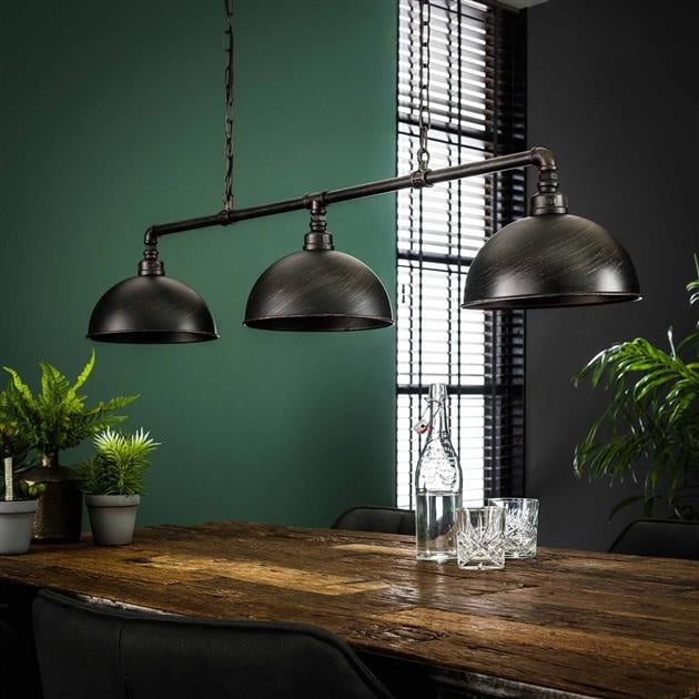 Lampada a sospensione Abby DH Interior Nero LxLxA 106x31x28 Nero Foto atmosferica vista frontale diagonale