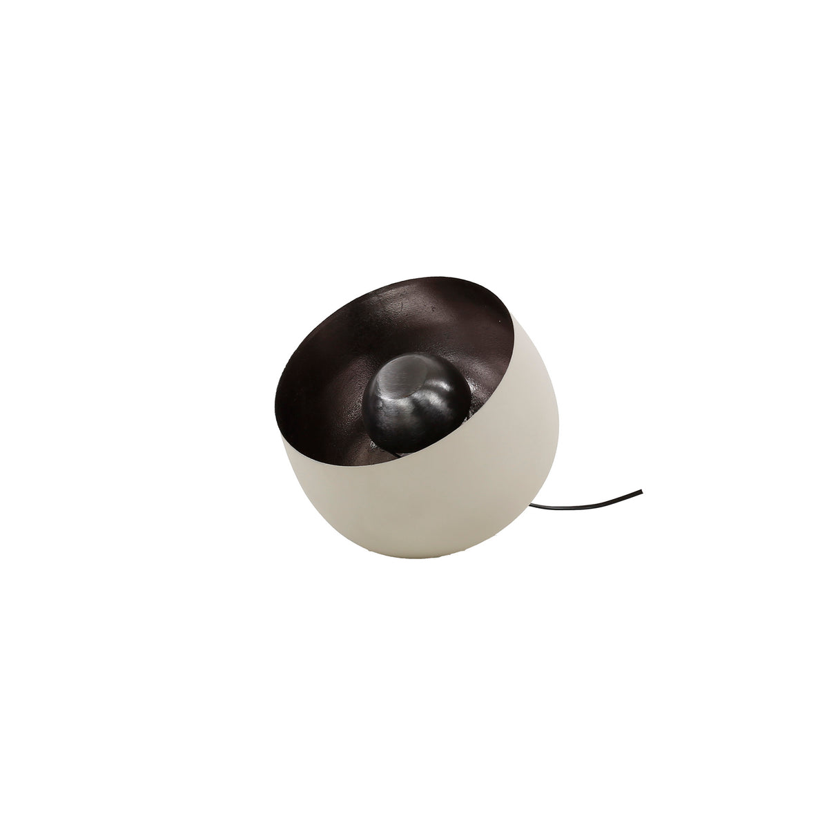 Lampada da tavolo industriale Basel grigio naturale Ø50