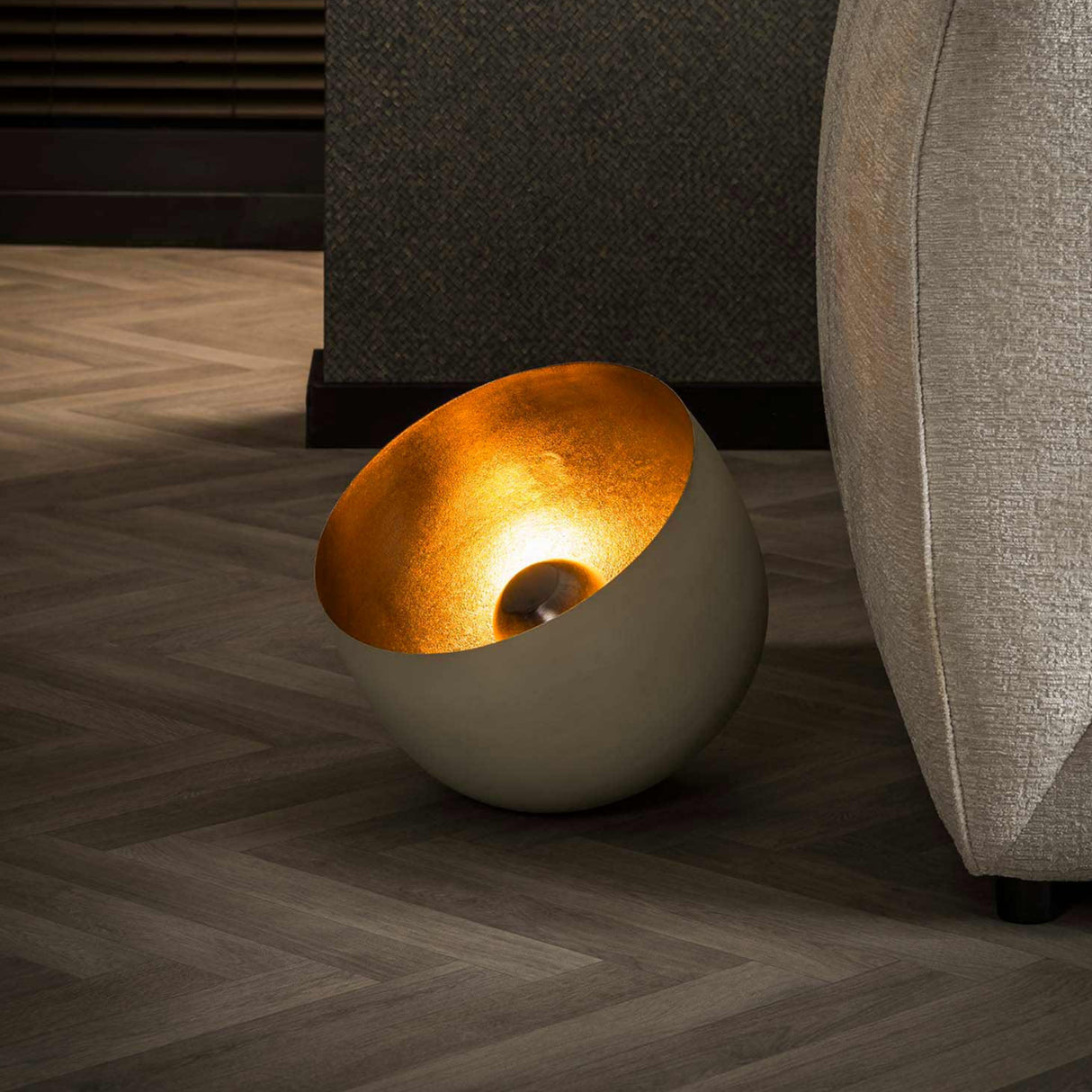 Tafellampen - Industriële Tafellamp Basel Naturel Grijs Ø36 - Dimehouse