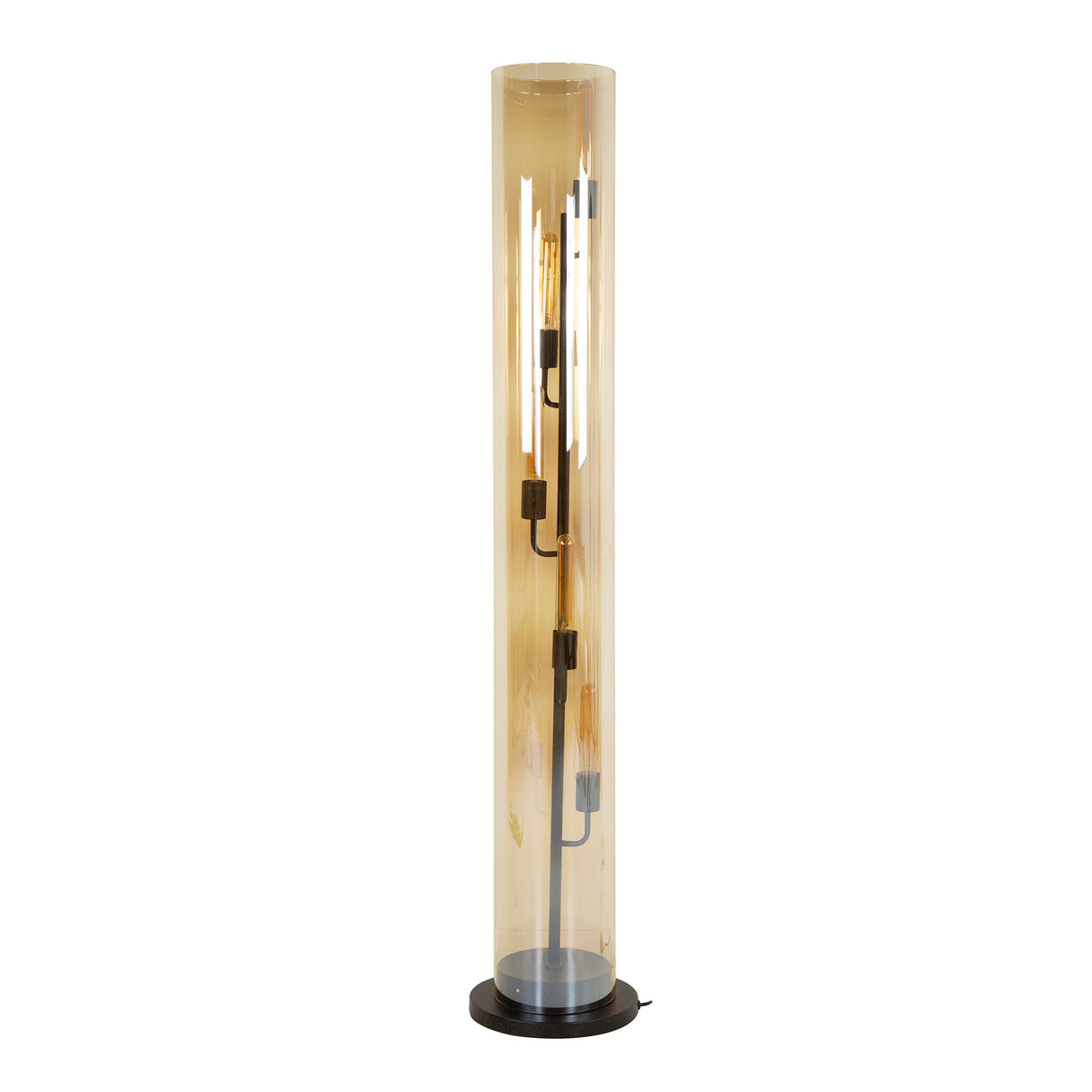 Vloerlampen - Vloerlamp Cai 5 - lichts amber glas - Dimehouse