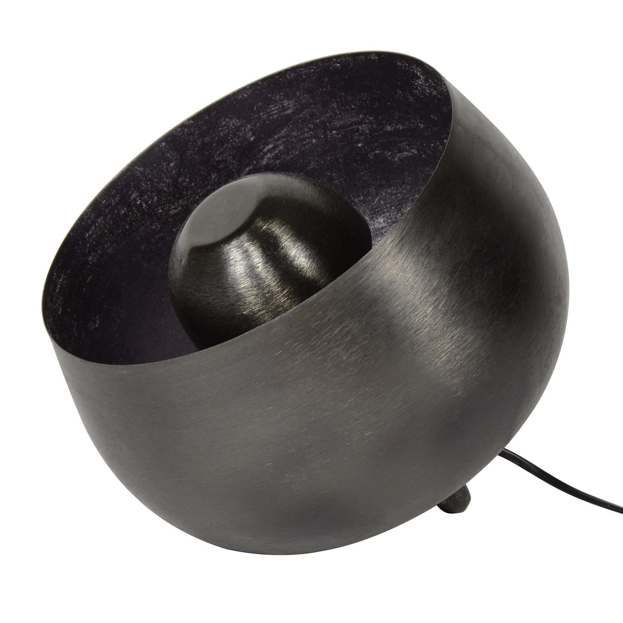 Lampada da tavolo Basel DH Interior Nero LxLxH 31x29x29 Nickel Bianco foto diagonale vista frontale