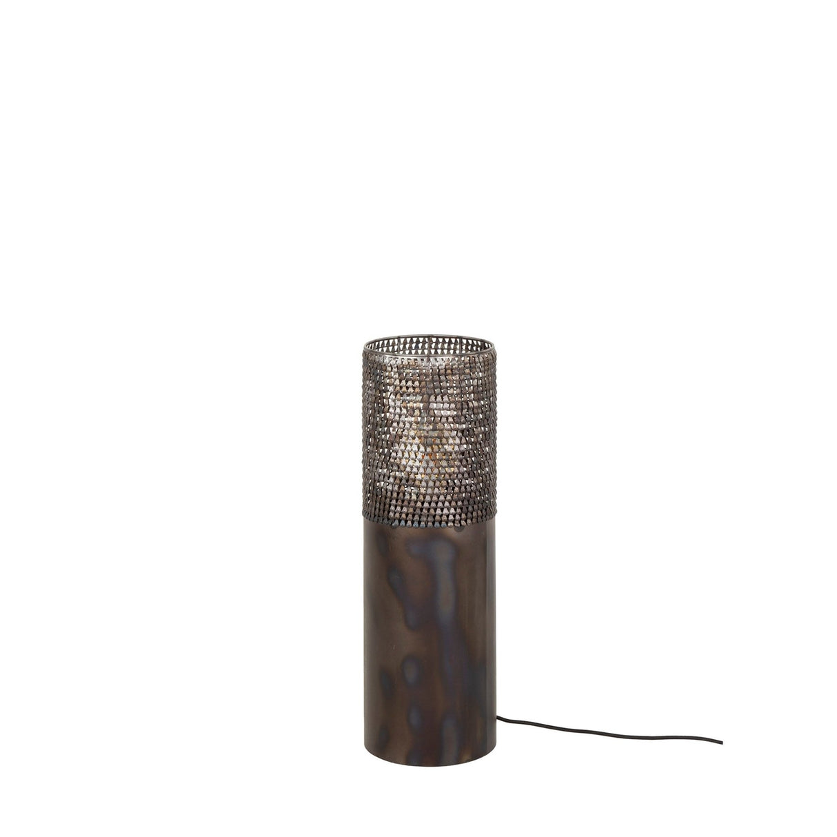 Vloerlampen - Vloerlamp cilinder Brick 60 cm zwart bruin - Dimehouse