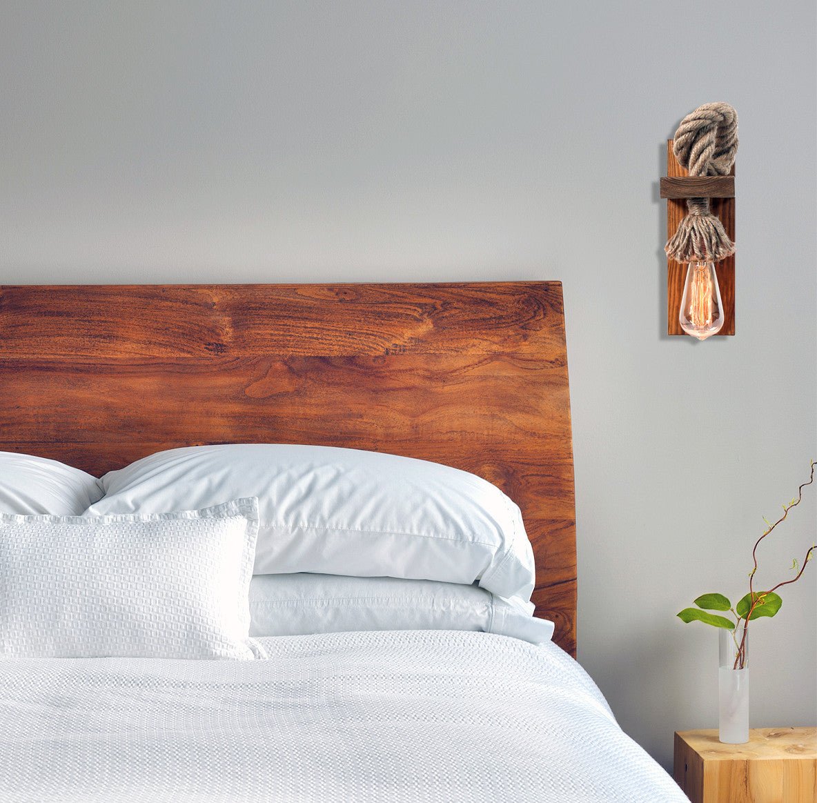 Lampada da parete in metallo marrone Notturno