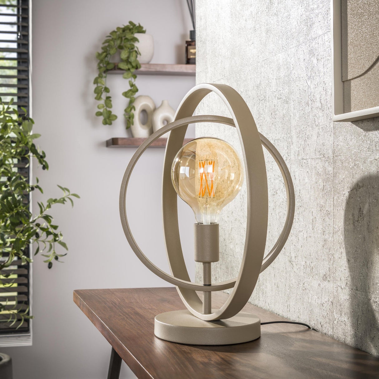 Tafellampen - Moderne Tafellamp Beige Otan 1 - lichts - Dimehouse