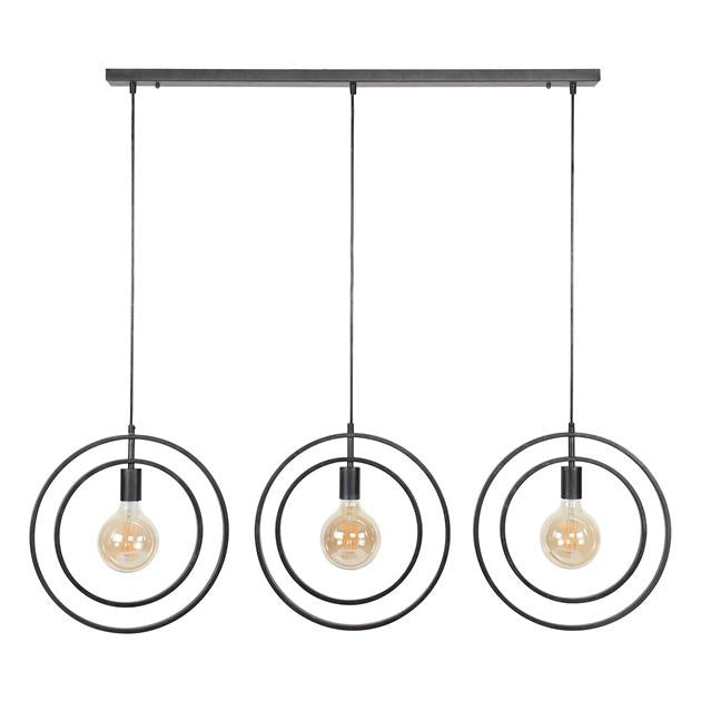 Lampada a sospensione Otan DH Interior Antracite LxPxA 129x46x11 Metallo Bianco foto vista frontale