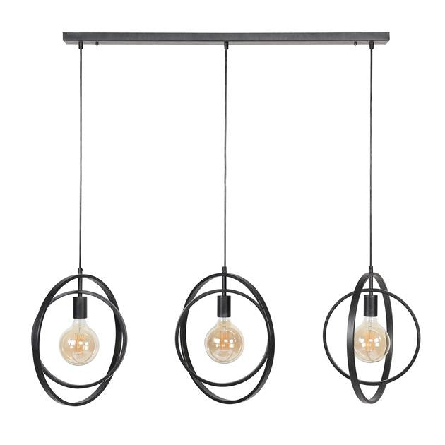 Lampada a sospensione Otan DH Interior Antracite LxPxA 129x46x11 Metallo Bianco foto vista frontale