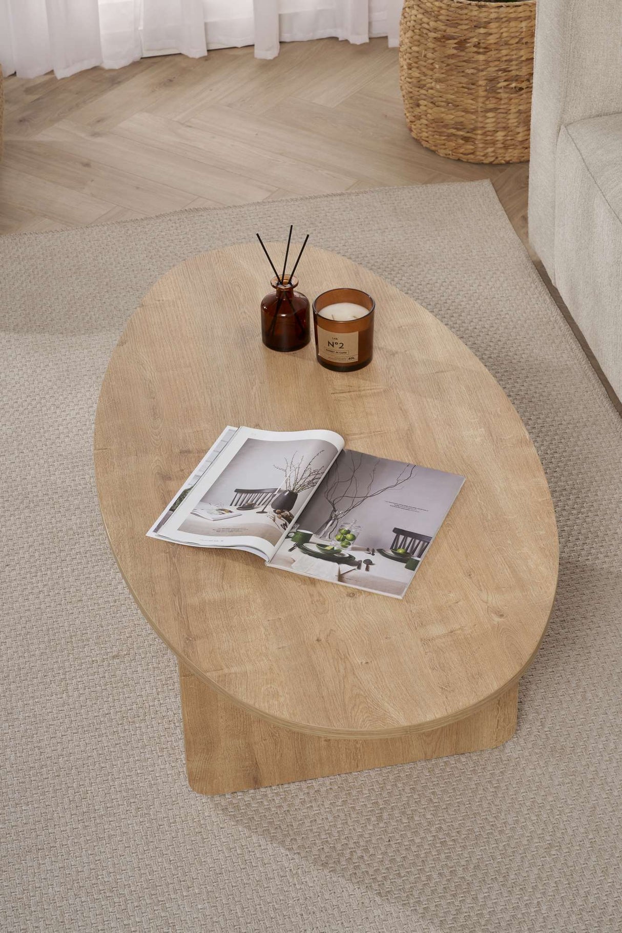 Orba - Rovere Pannello truciolare rivestito melaminico al 100%.