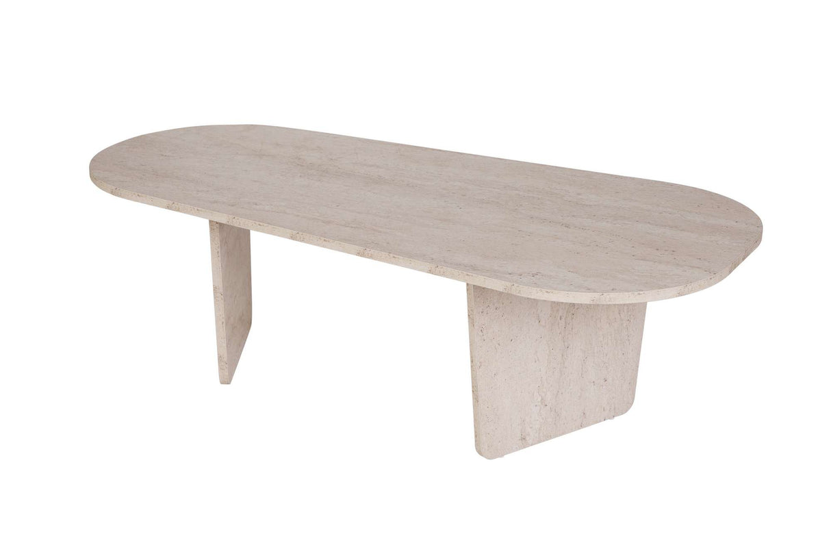 Ovalis - Travertino truciolare rivestito melaminico al 100%.