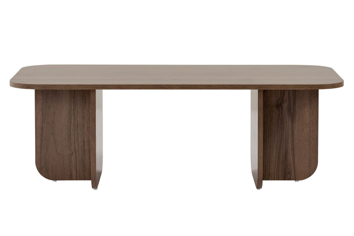Tavolino Akira effetto noce 120 x 60 cm Legno rivestito melaminico
