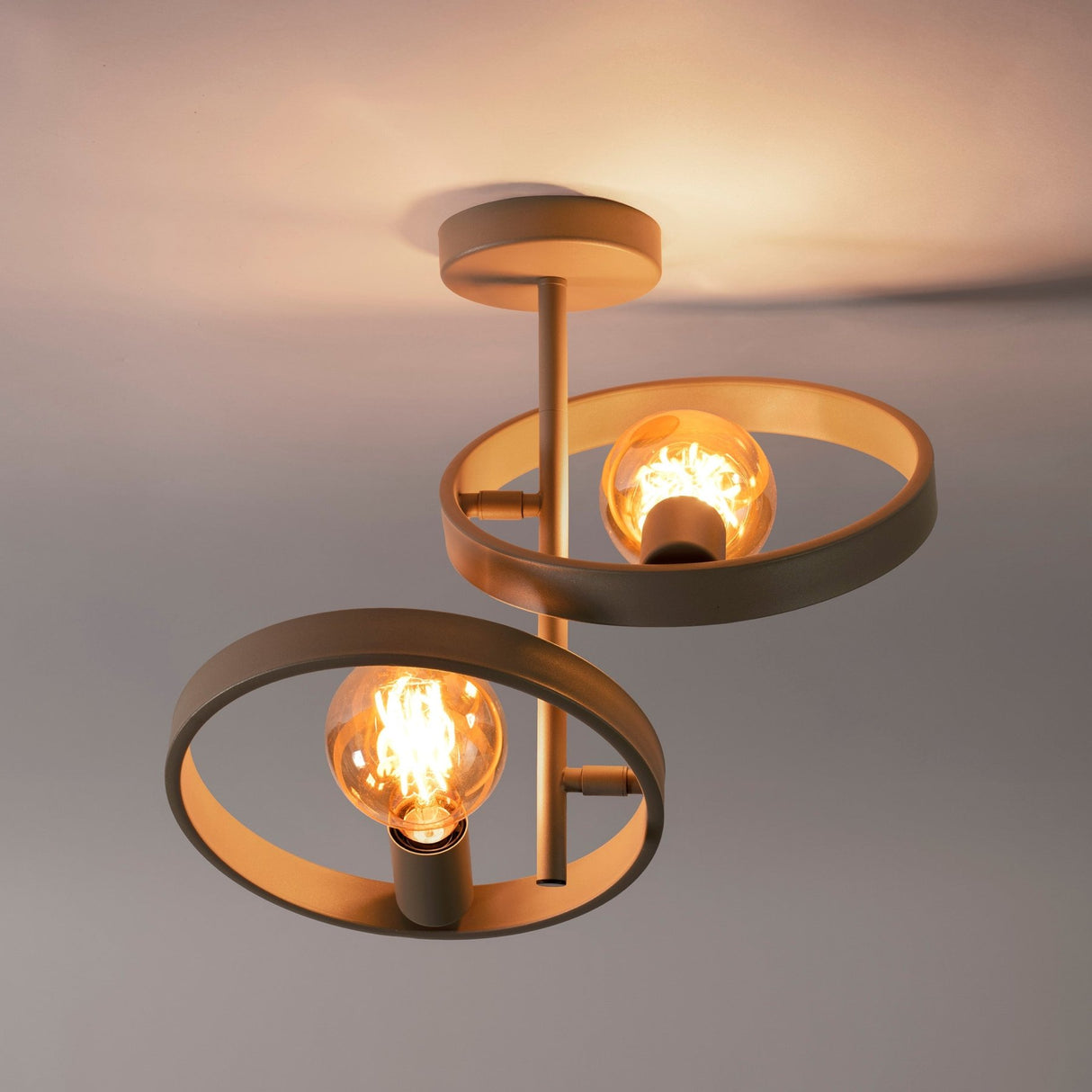 Hanglampen - Moderne Plafondlamp Otan 2 - lichts Beige 42 cm - Dimehouse