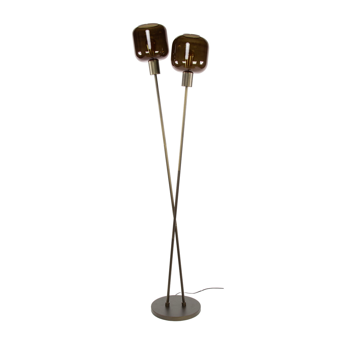 Vloerlampen - Vloerlamp Terra Duo 2 - lichts Brons - Dimehouse