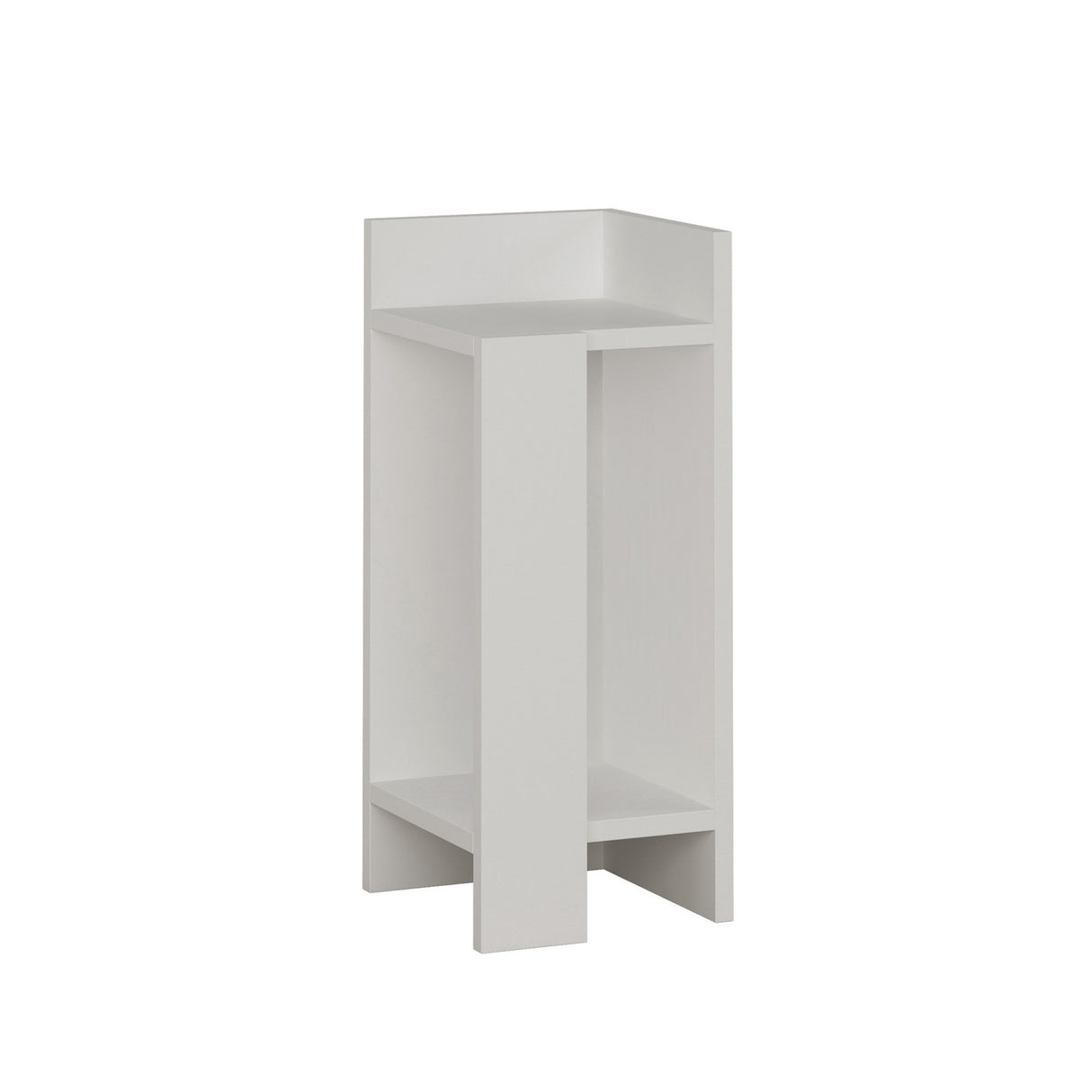Nachtkastjes - Nachtkastje Rechts Elos Wit Melamine 25x60x27 cm - Dimehouse