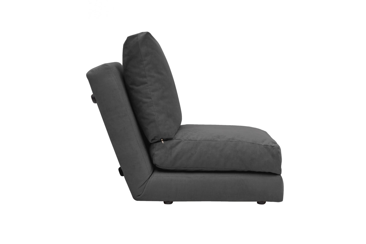Poltrona letto Tessuto in velluto grigio Taida