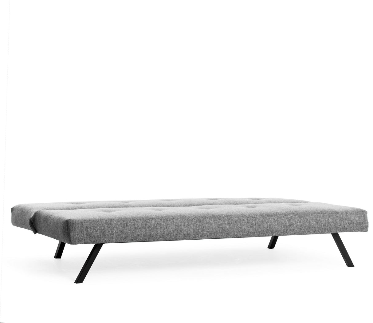 Divano letto Tessuto grigio chiaro 3 posti - 180 cm - Senza braccioli - Zoly