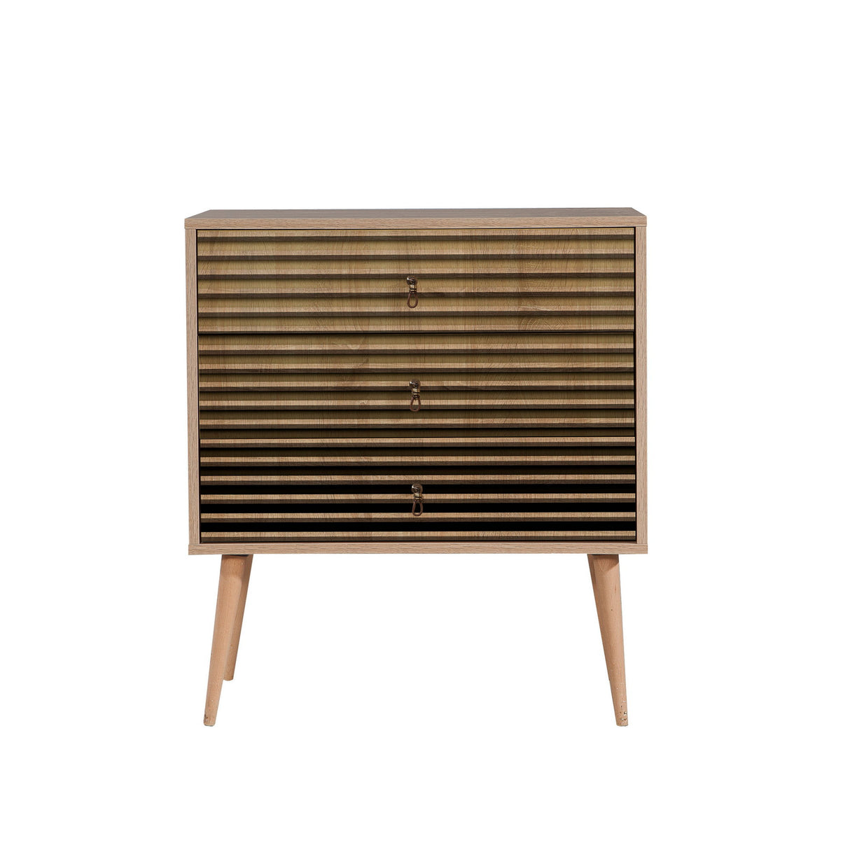 Ladekasten - Ladekast Trio Sonoma Eik Melamine 80x90x40 cm - Dimehouse