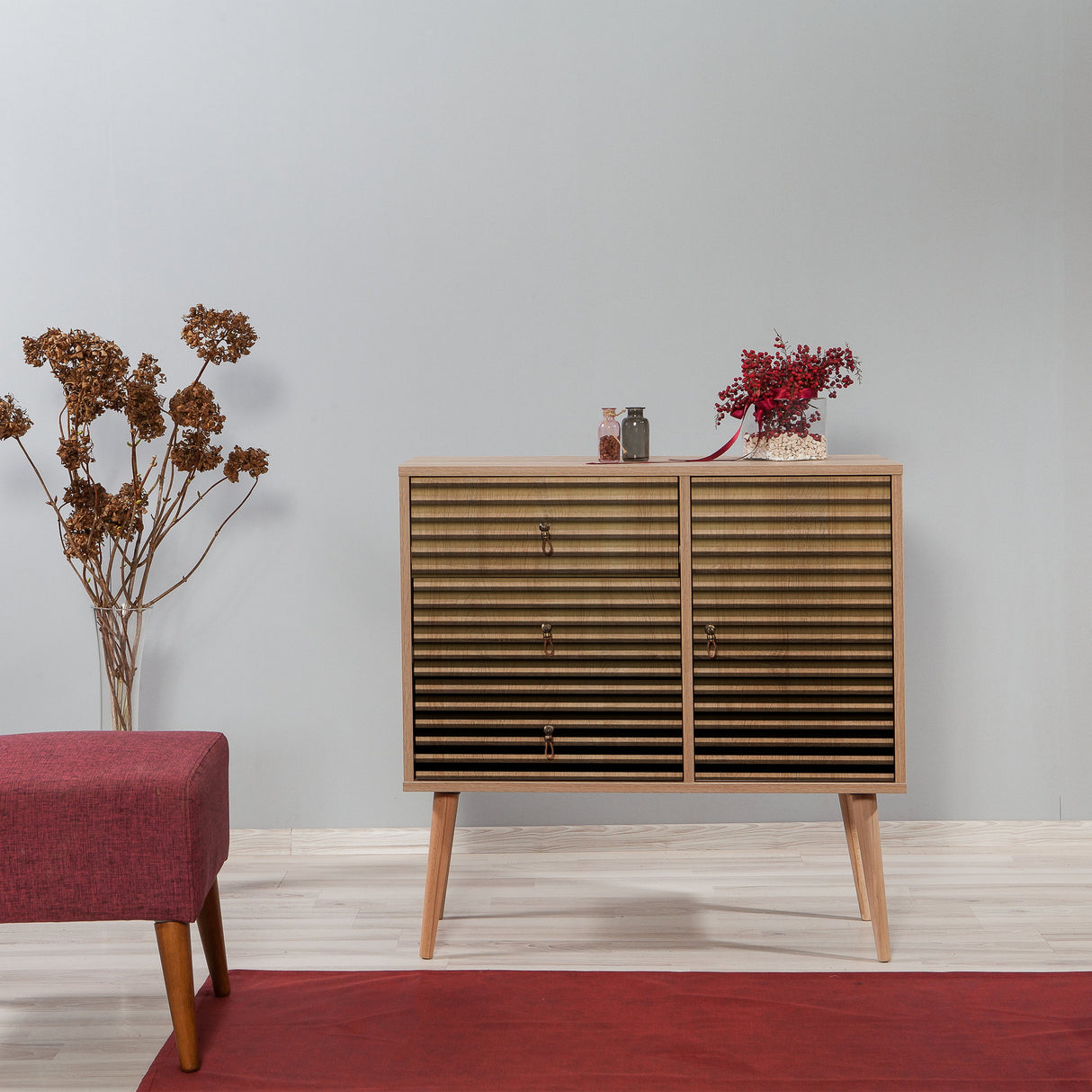 Cassettiera Verybox Sonoma Oak Melaminico 90x90x40 cm