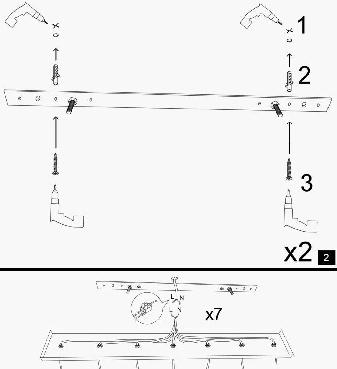 Hanglampen - Hanglamp 5 - lichts Zwart Metaal Vox - Dimehouse