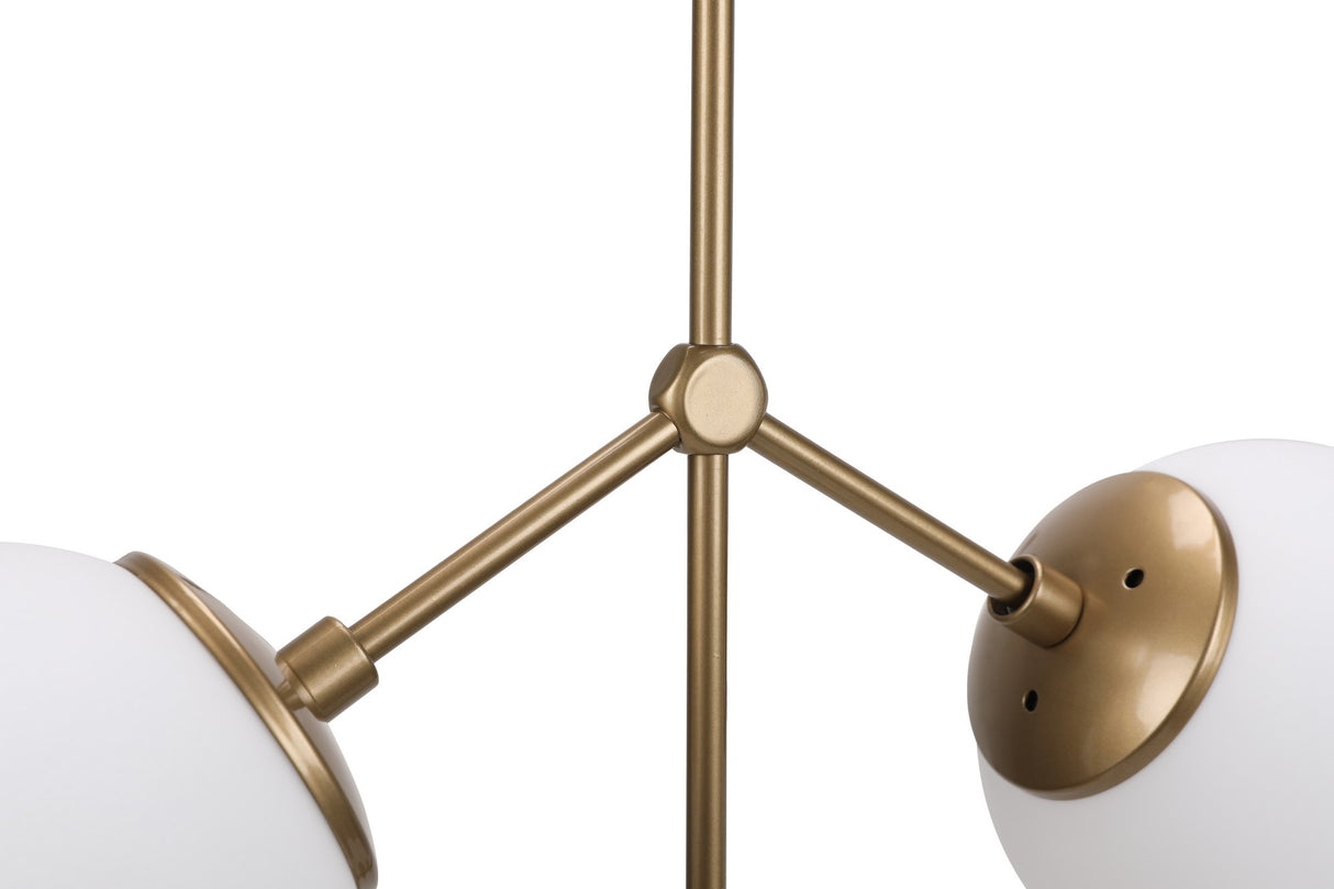 Hanglampen - Hanglamp 3 - lichts Wit Glas Polaris - Dimehouse