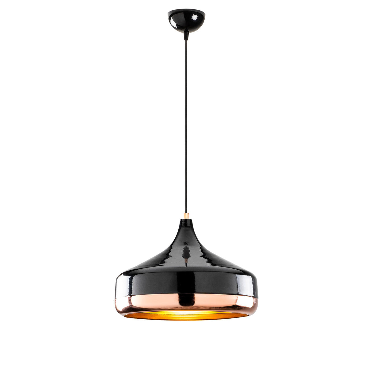 Hanglampen - Hanglamp 1 - lichts Zwart Koper Metaal Grip - Dimehouse