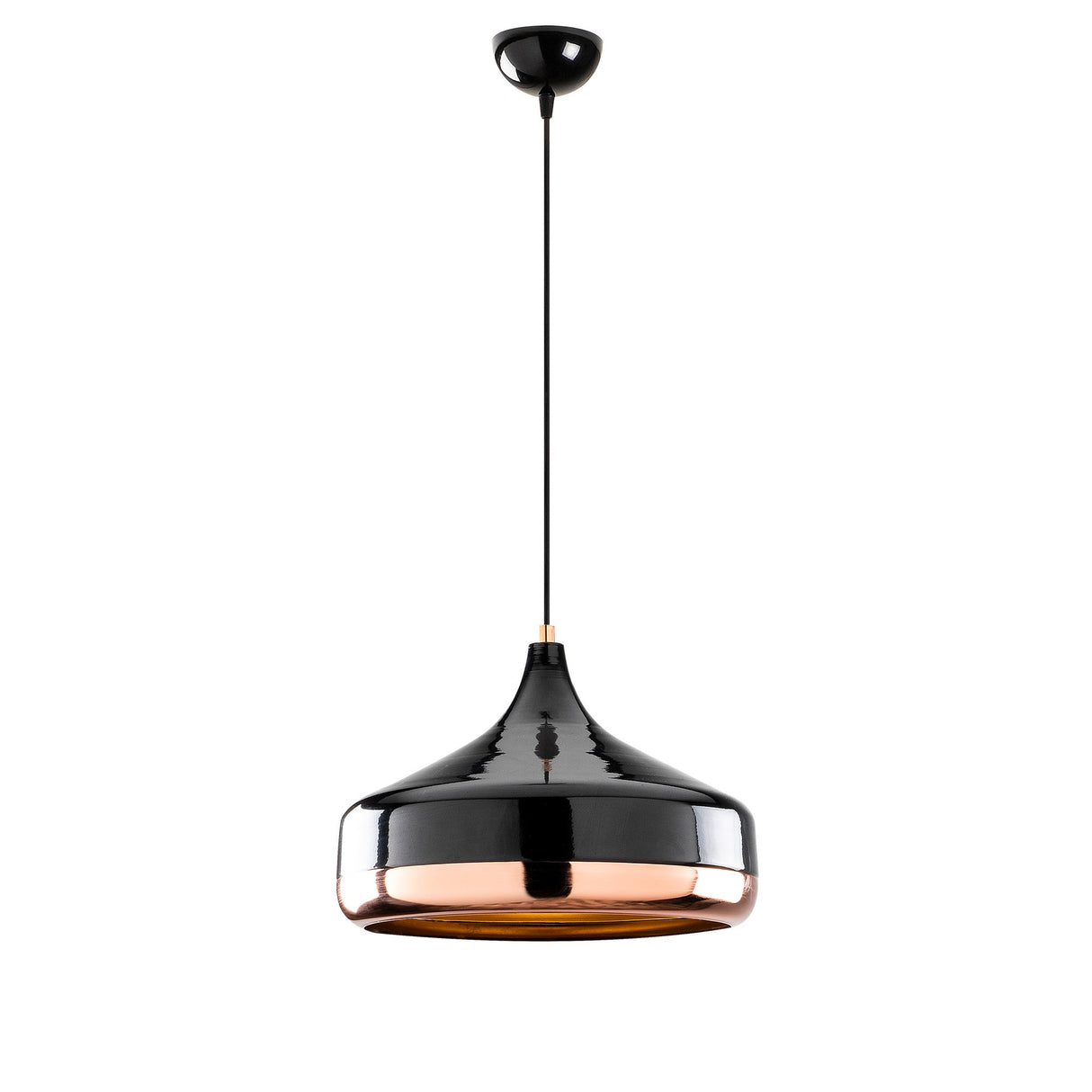 Hanglampen - Hanglamp 1 - lichts Zwart Koper Metaal Grip - Dimehouse