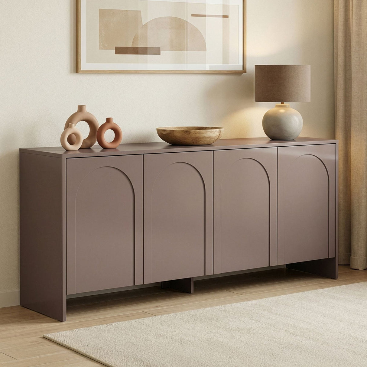 Consolle Arlen 180 cm Legno rivestito melaminico Atlas