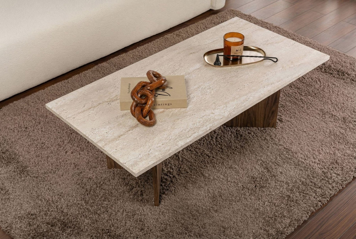 Sabin - Travertino, Noce Venezia Travertino Noce PANNELLO RIVESTITO NOBILITATO 100%