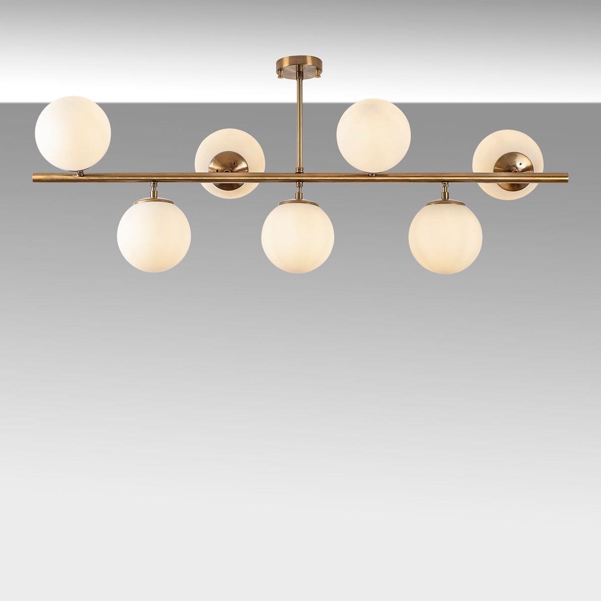 Hanglampen - Hanglamp 7 - lichts Bronskleurig Glas Radiance - Dimehouse