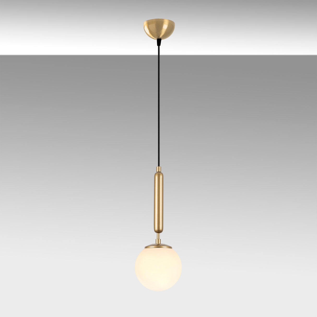 Hanglampen - Hanglamp 1 - lichts Goud Glas Cascade - Dimehouse