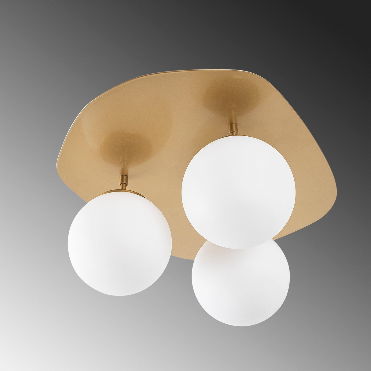 Plafondlampen - Plafondlamp 3 - lichts Goud Glas Axel - Dimehouse
