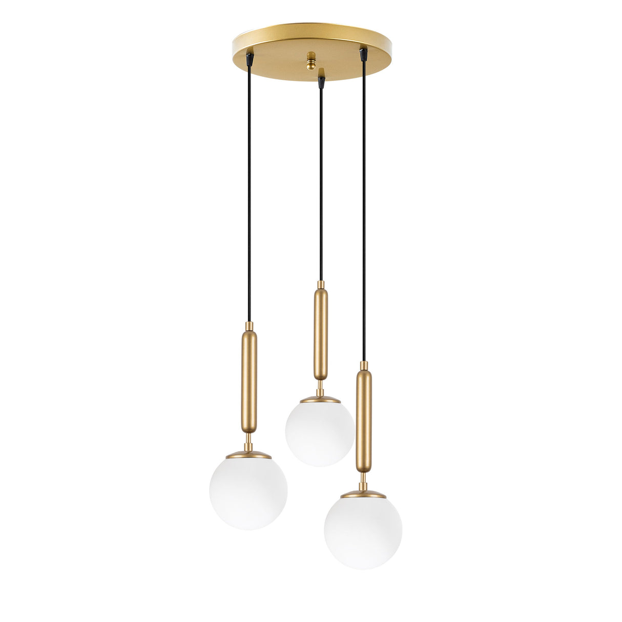 Hanglampen - Hanglamp 3 - lichts Goud Glas Cascade - Dimehouse