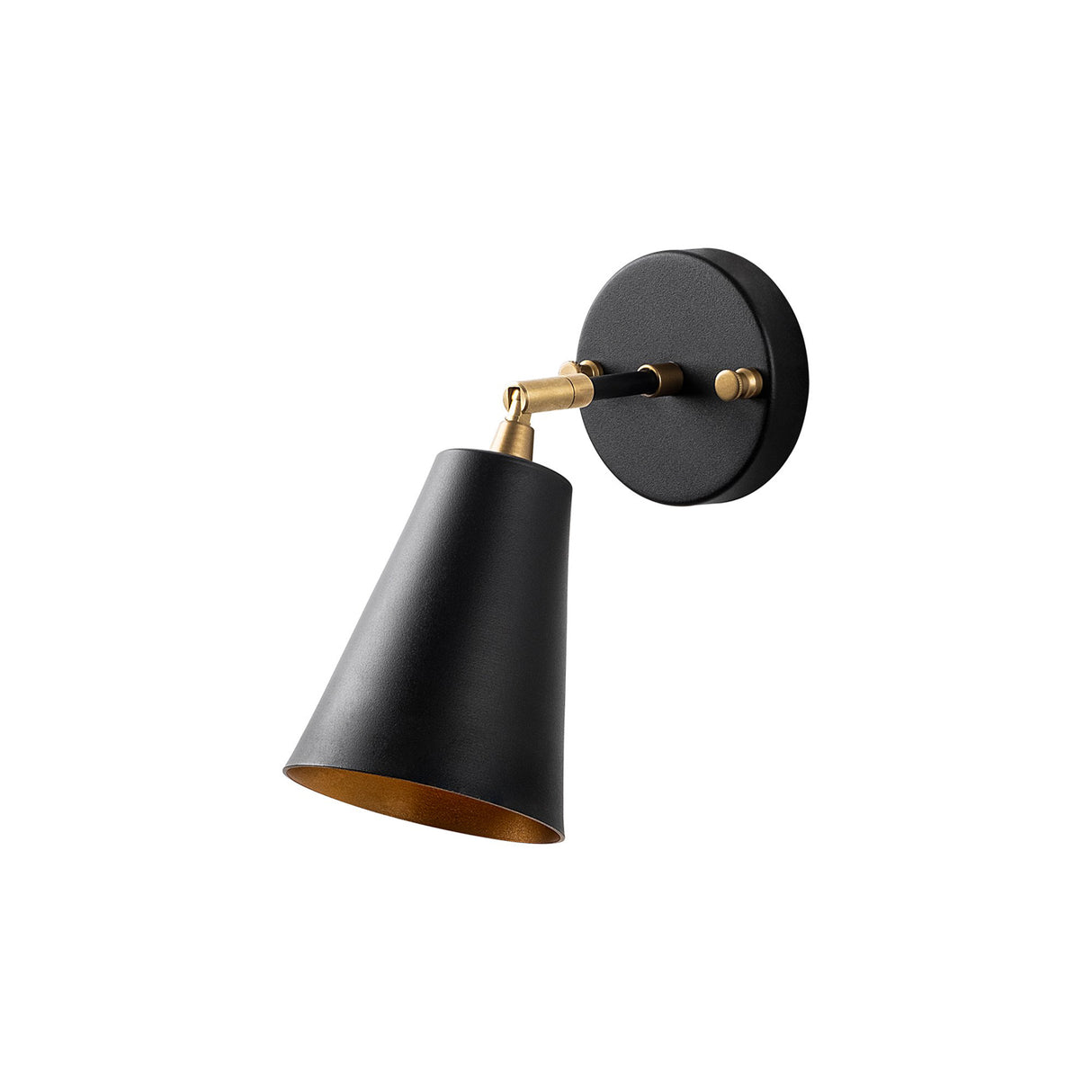 Wandlampen - Wandlamp Zwart Goud Glas Glacier - Dimehouse