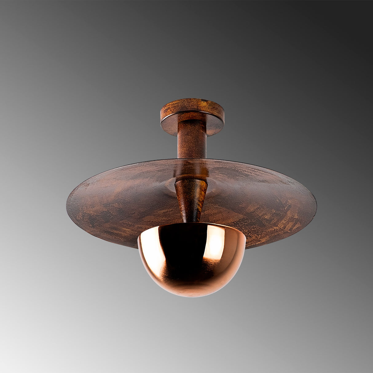Lampada da soffitto 38 cm Elevate in metallo color rame