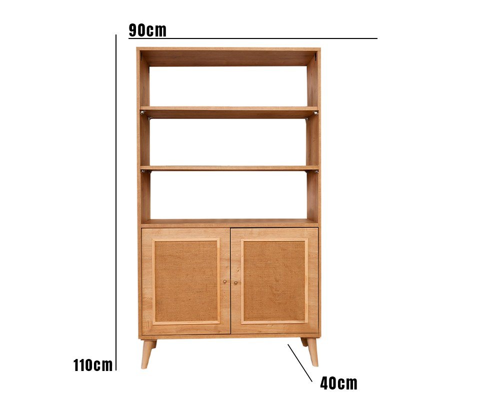 Libreria Jut Rovere Faggio 40x110x90 cm