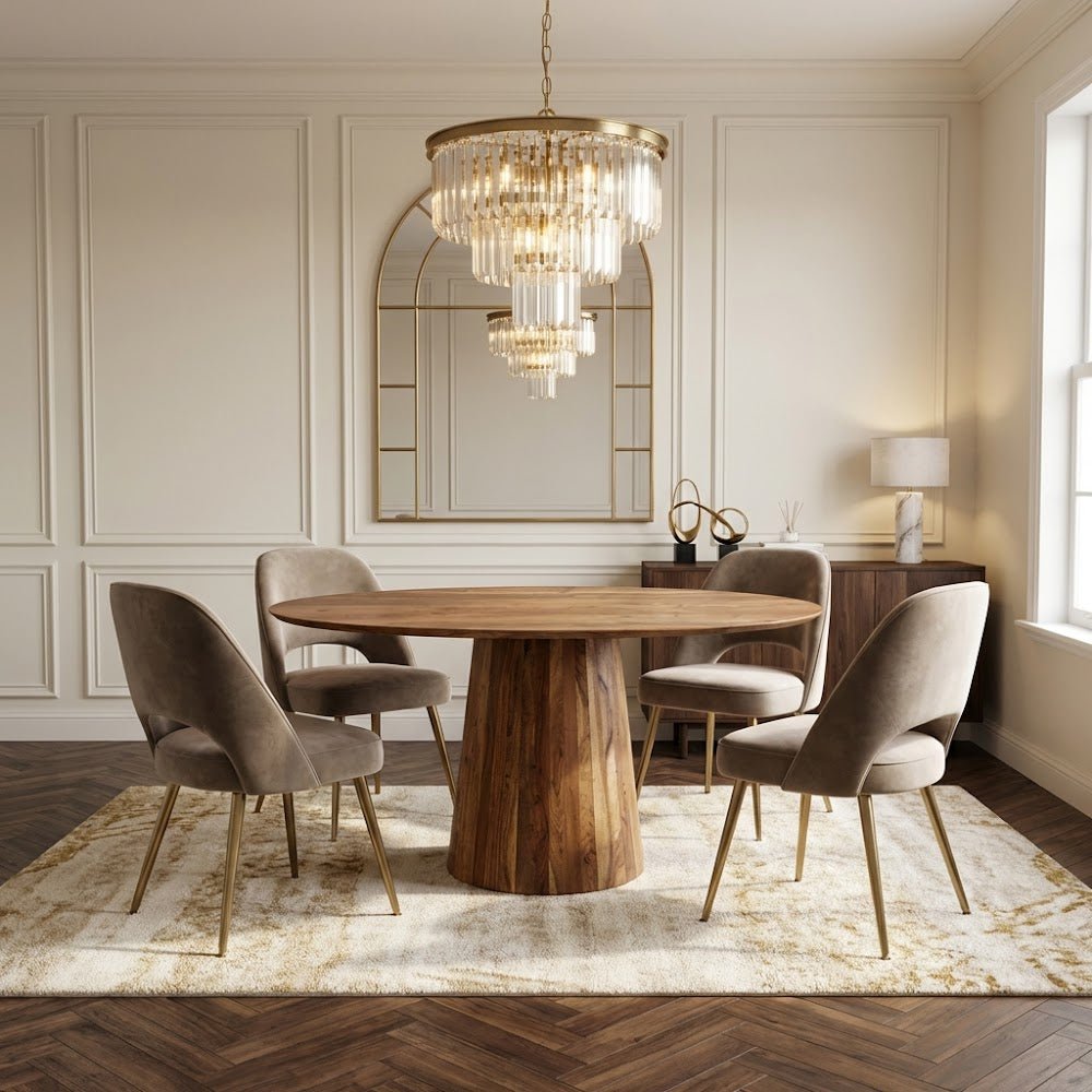 Eettafels - Ovale Eettafel Amelia Acaciahout O - poot - Dimehouse
