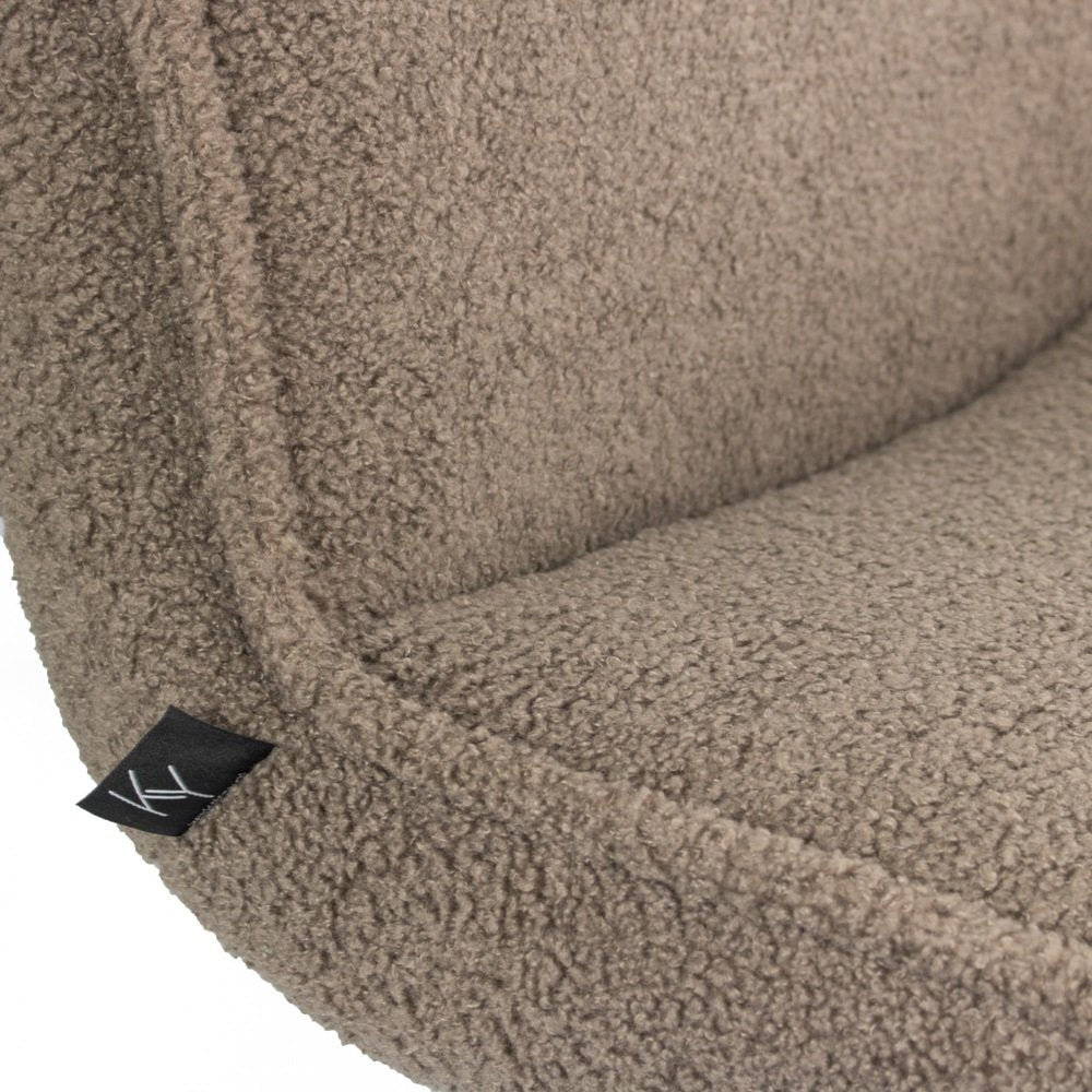 Fauteuils - Draaibare fauteuil Marijn teddy taupe - Dimehouse