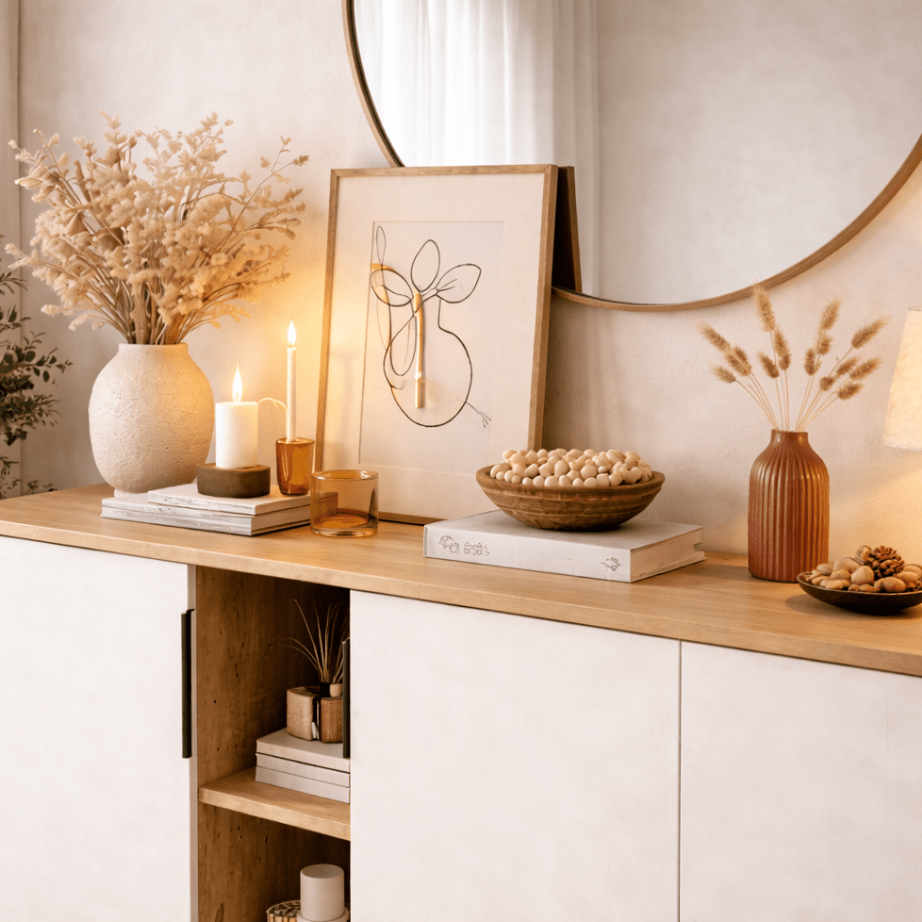 Dressoirs - Modern Dressoir Tarz 150 cm Wit - Eikenlook Melamine - Dimehouse